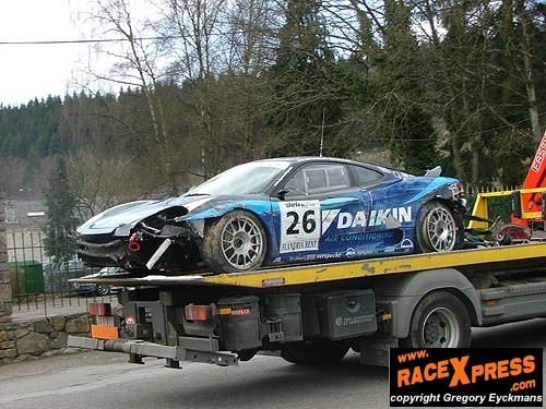 gecrashte Ferrari
